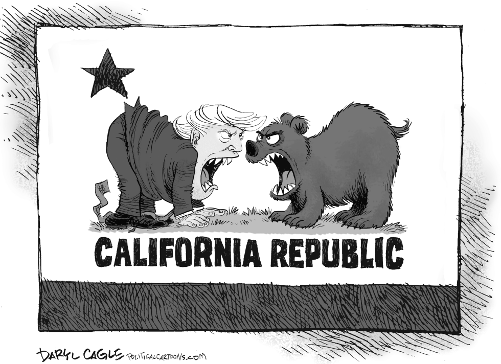 Trump and California Face Off