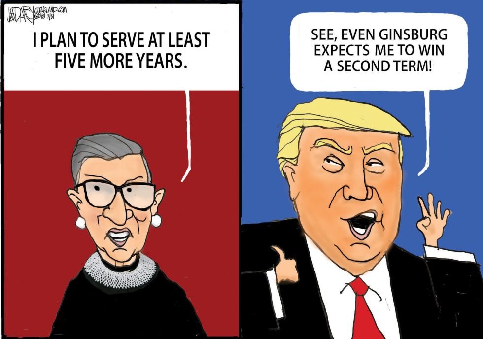 Ginsburg waits out Trump