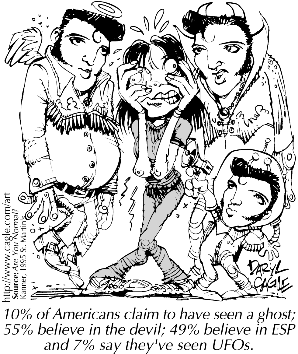  TRUE - SEE ELVIS GHOST by Daryl Cagle