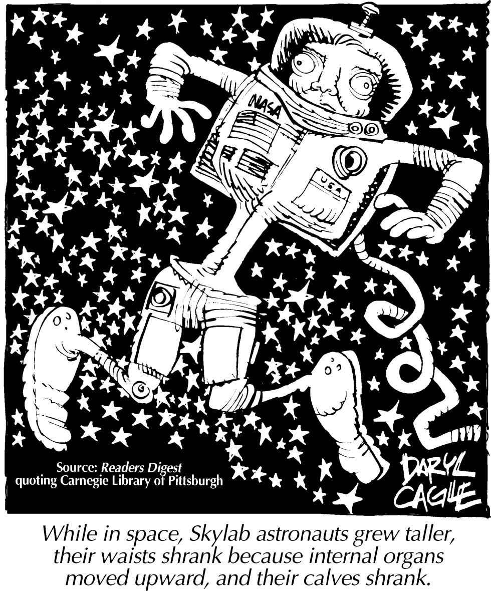  TRUE - ASTRONAUT BODY SHAPE by Daryl Cagle