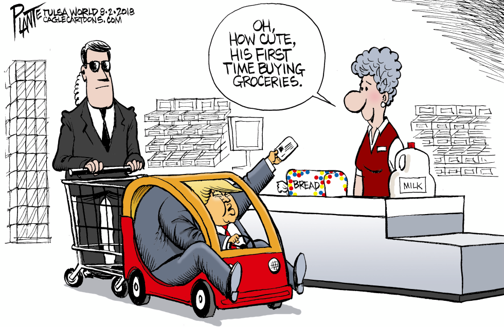 Trump and the cashier