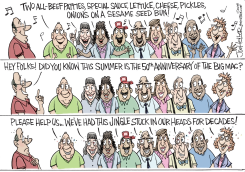 BIG MAC ANNIVERSARY by Joe Heller