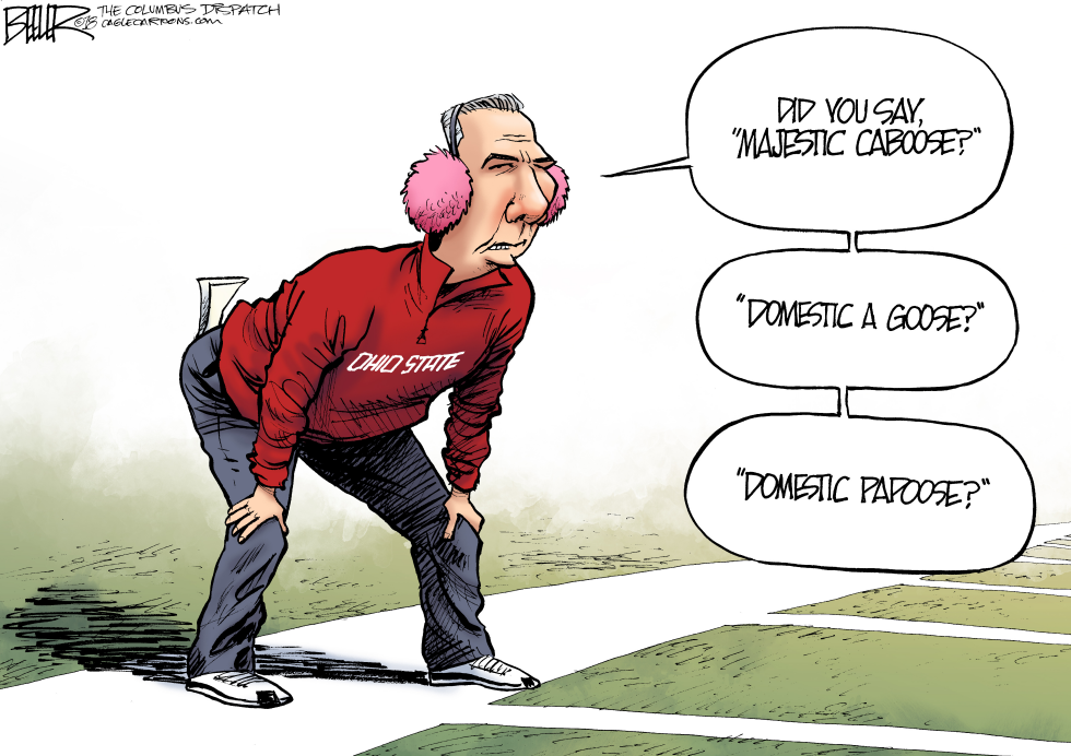  URBAN MEYER - OHIO STATE by Nate Beeler