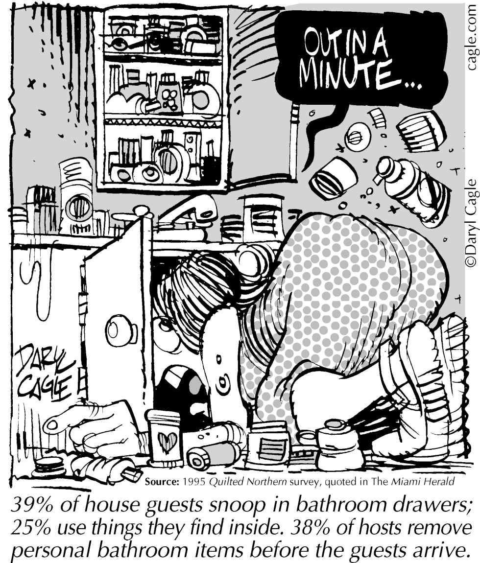  TRUE - SNOOP IN BATHROOMS by Daryl Cagle