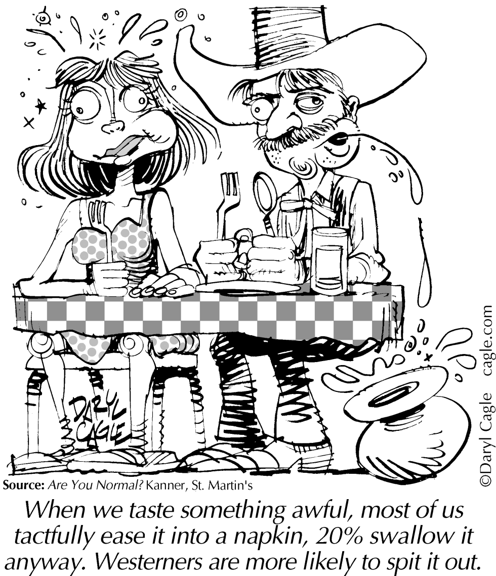  TRUE - TASTE AWFUL by Daryl Cagle