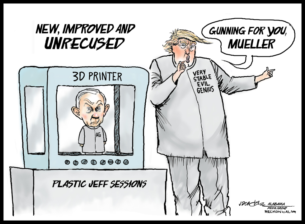3D Jeff Sessions/Dr Evil Trump