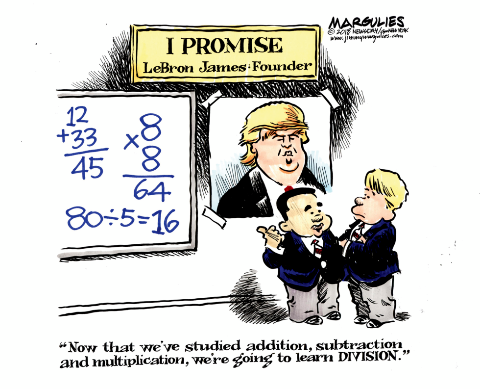 TRump insults LeBron James color