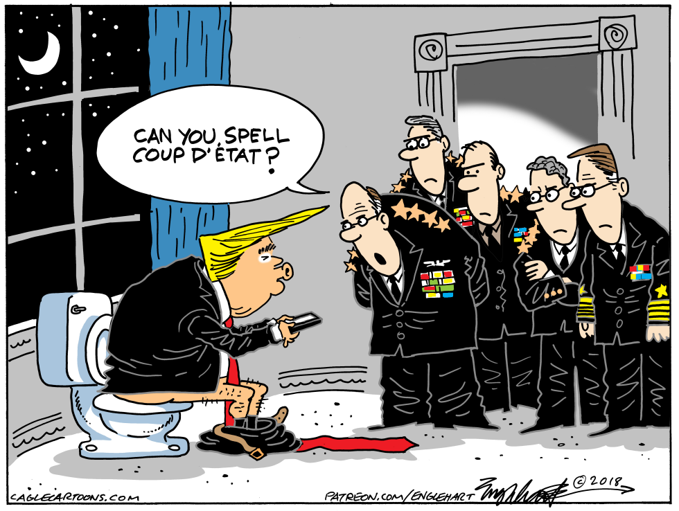  MILITARY COUP by Bob Englehart