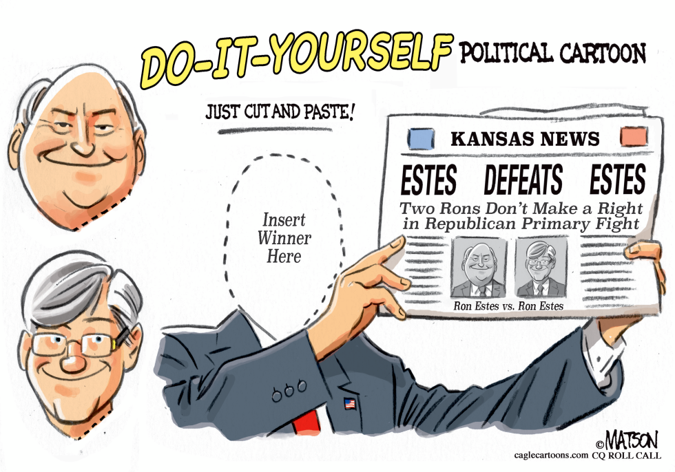 Ron Estes Defeats Ron Estes in Kansas Republican Primary