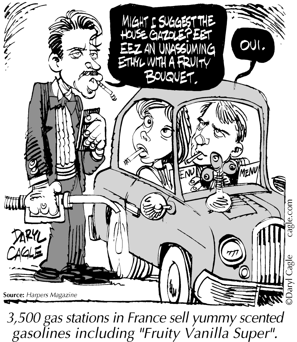  TRUE - FRENCH VANILLA GASOLINE by Daryl Cagle