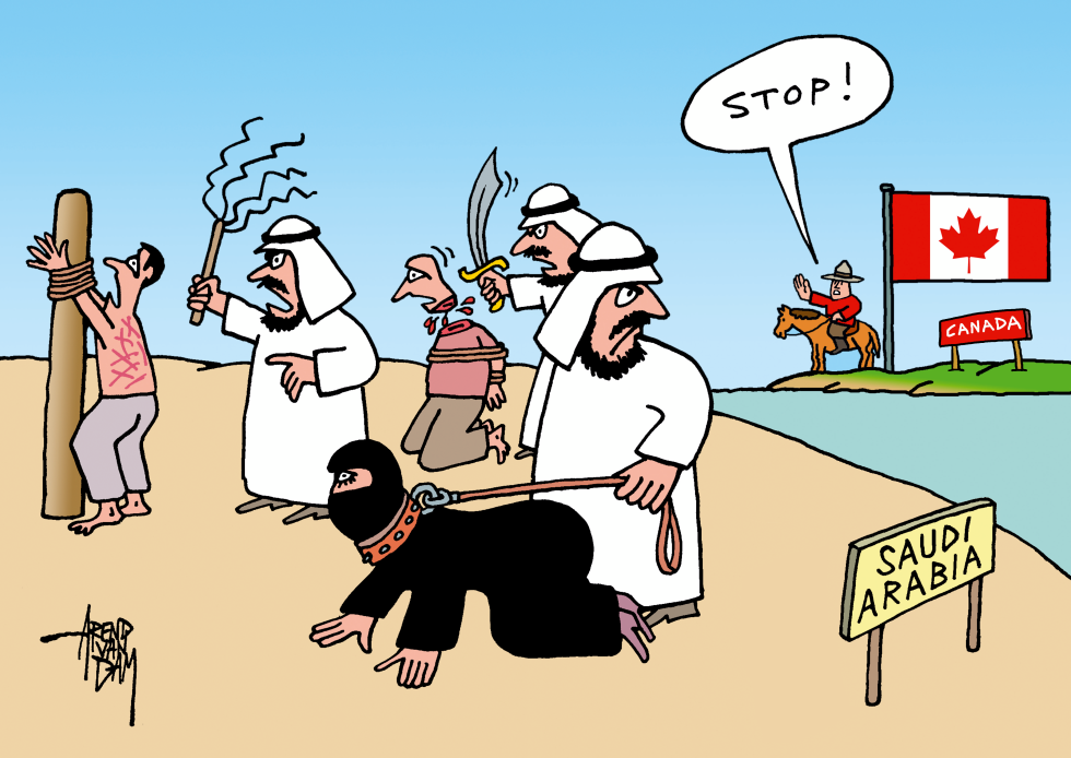 Canada criticizing Saudi Arabia