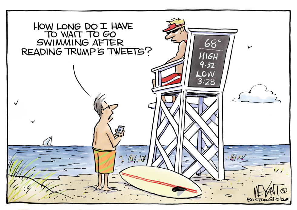 Trump Tweet Beach
