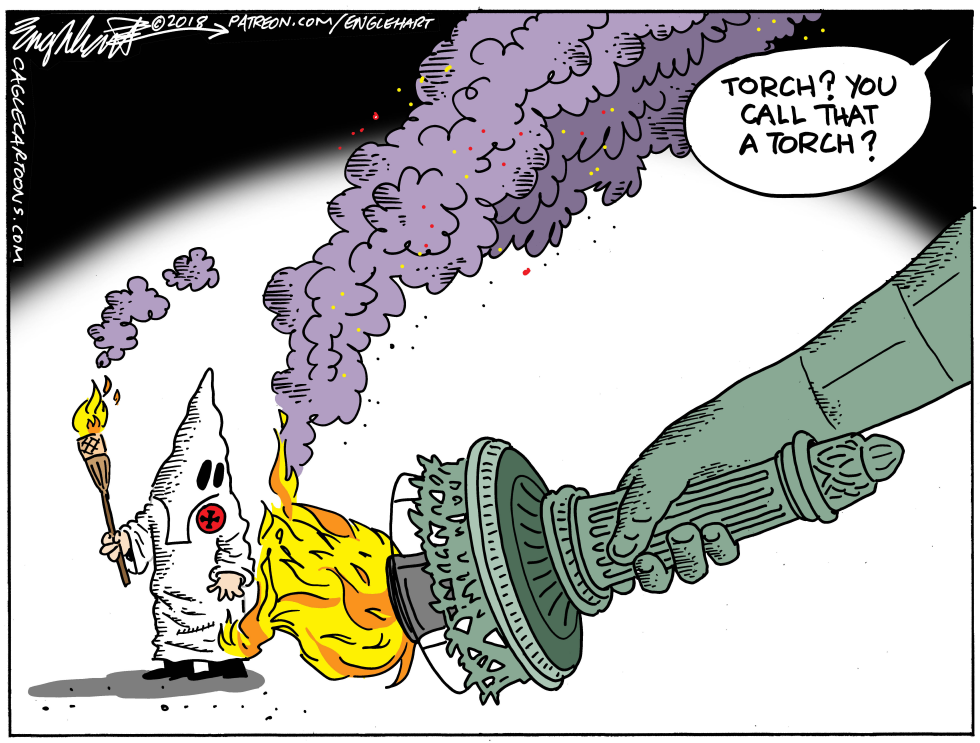  RACISTS AND LIBERTY by Bob Englehart