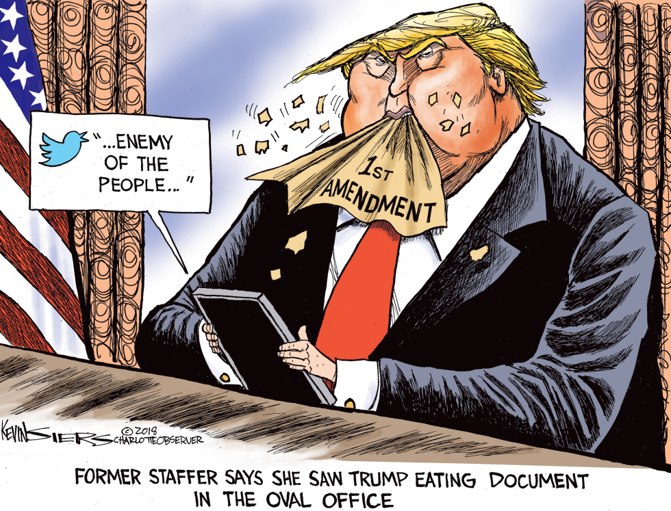  TRUMP AND FREE PRESS by Kevin Siers