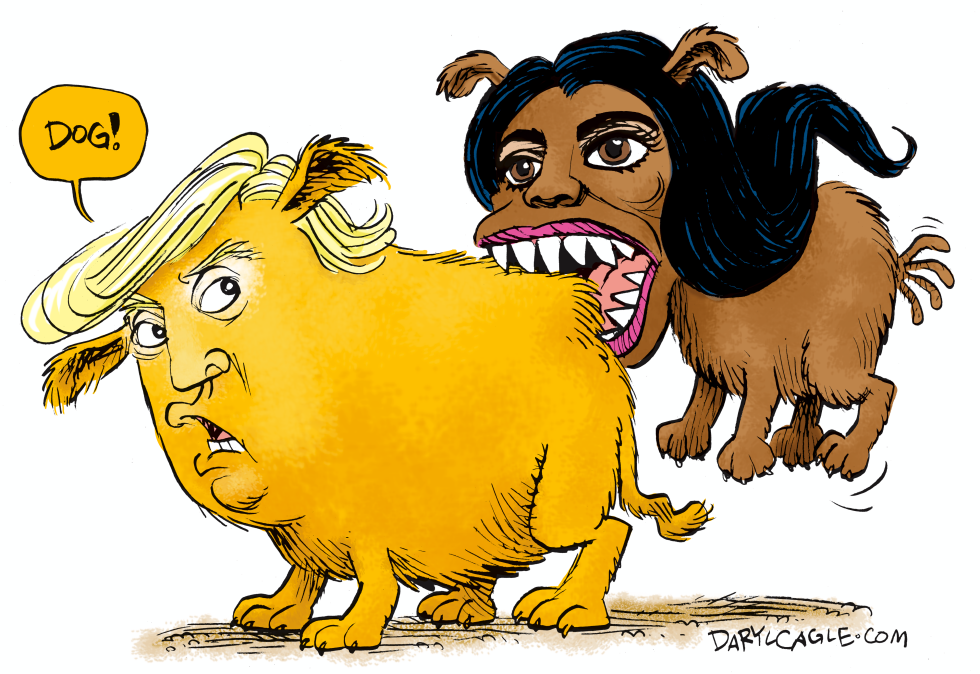  TRUMP AND OMAROSA DOGGIES by Daryl Cagle