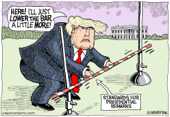 LOW BAR FOR PRESIDENTIAL REMARKS by Monte Wolverton