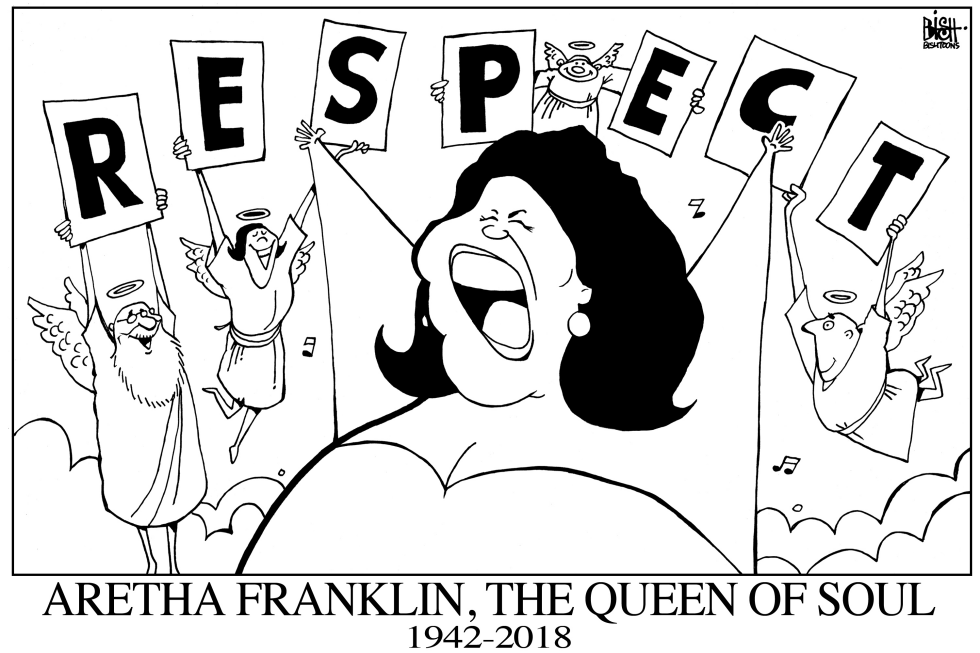 ARETHA FRANKLIN, B/W