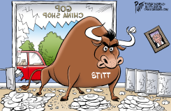 LOCAL OK KEVIN STITT IN THE CHINA SHOP by Bruce Plante