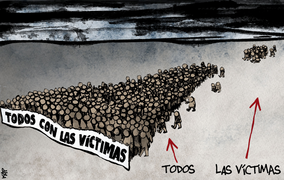 ¿con las víctimas