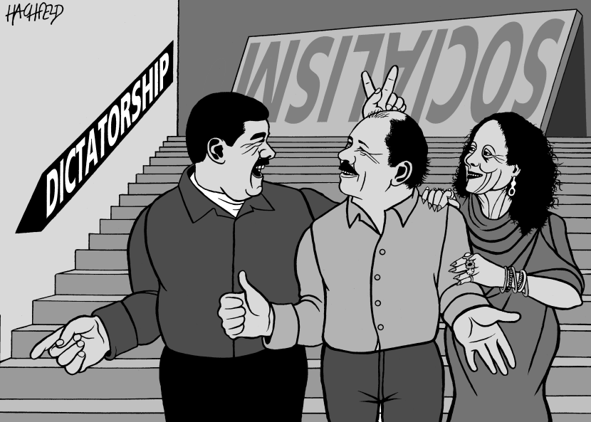way down Maduro, Ortega, Murillo