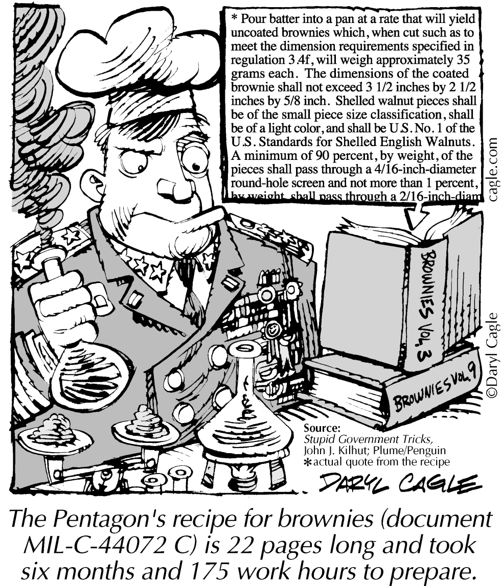  TRUE - MILITARY BROWNIES by Daryl Cagle