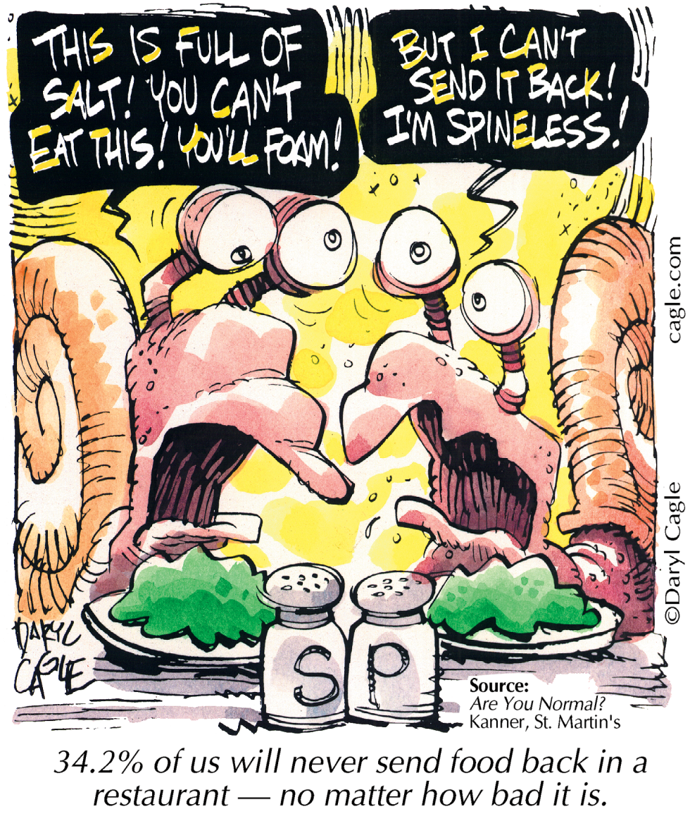  TRUE - SNAIL SALT DINNER by Daryl Cagle