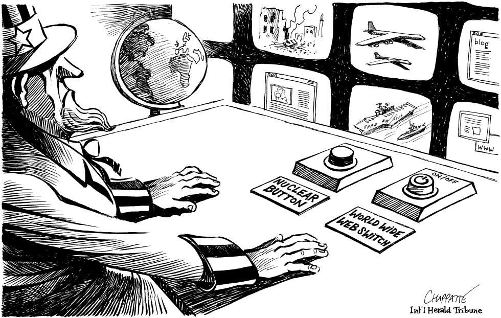  CONTROL OF THE INTERNET by Patrick Chappatte