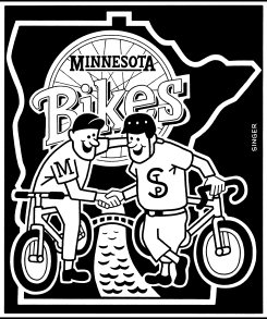 MINNESOTA BIKES by Andy Singer