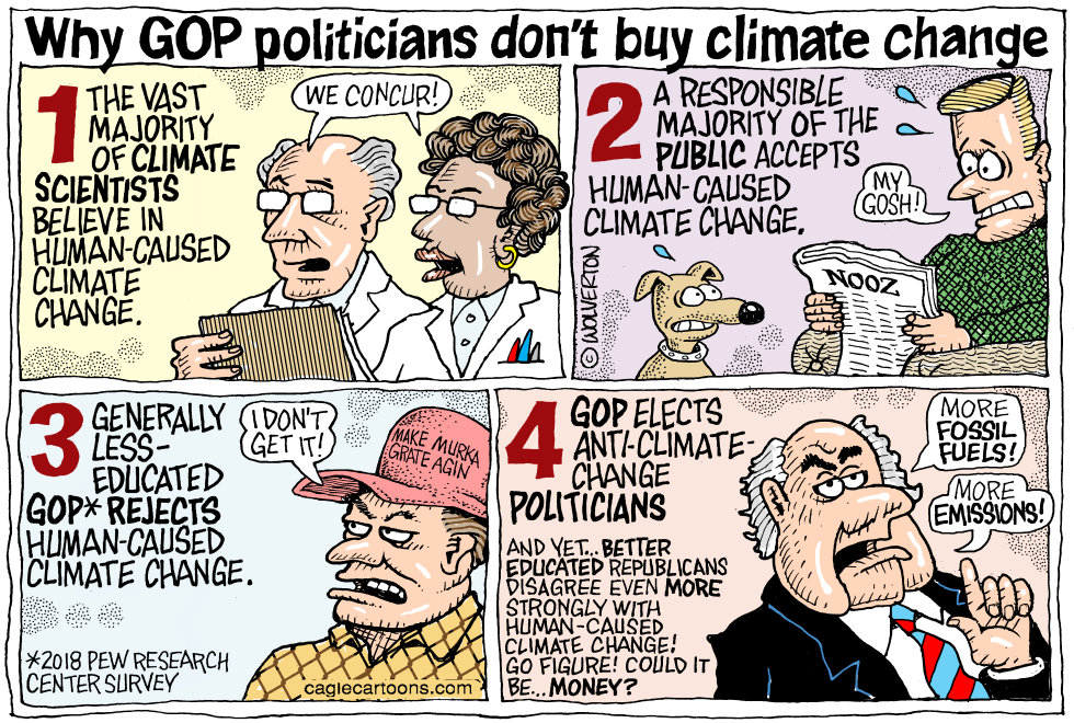  WHY GOP REJECTS CLIMATE CHANGE by Wolverton