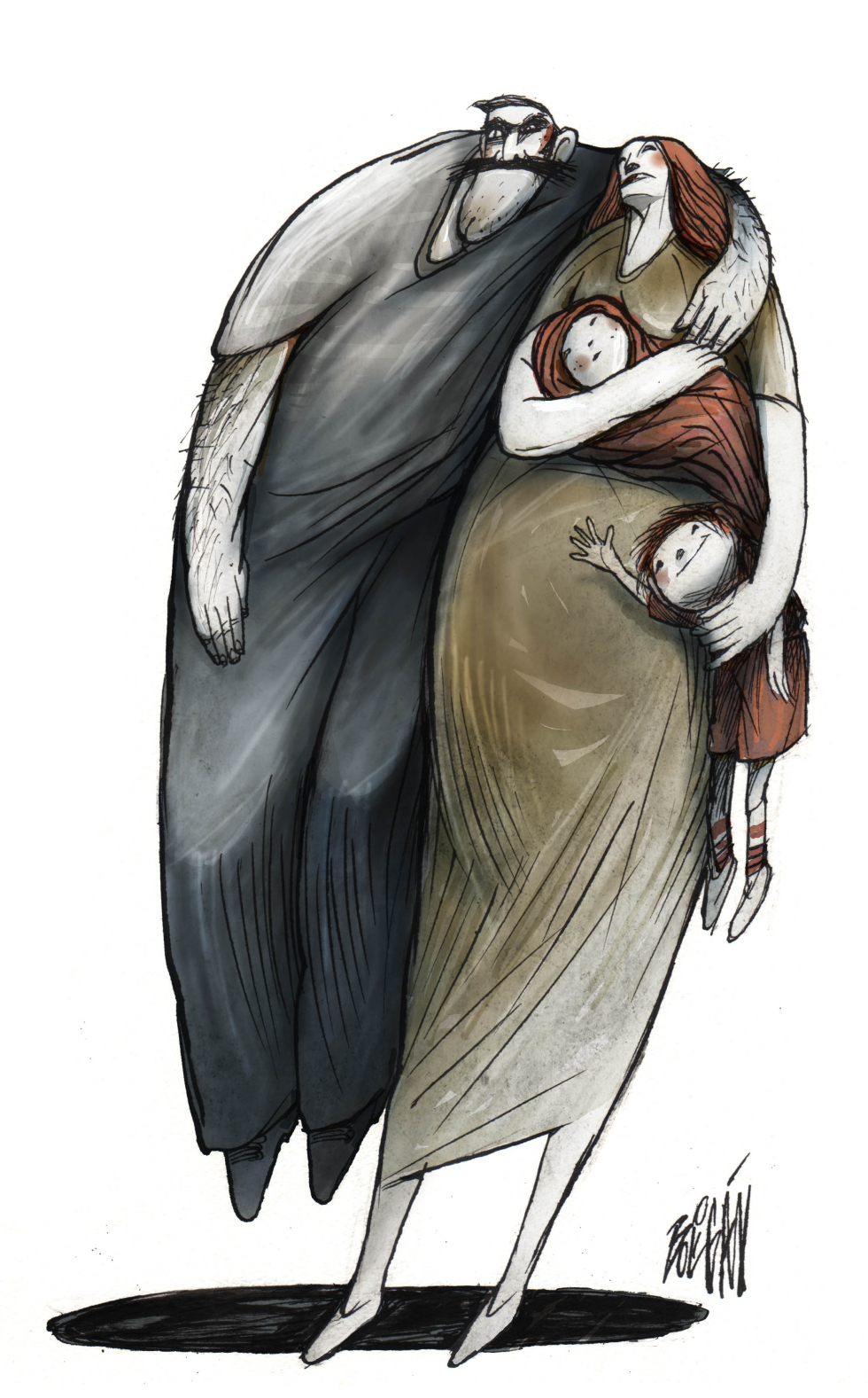 Retrato de familia con macho/