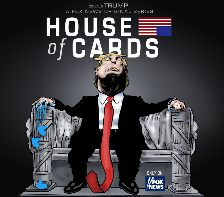 TRUMPS HOUSE OF CARDS by Damien Glez