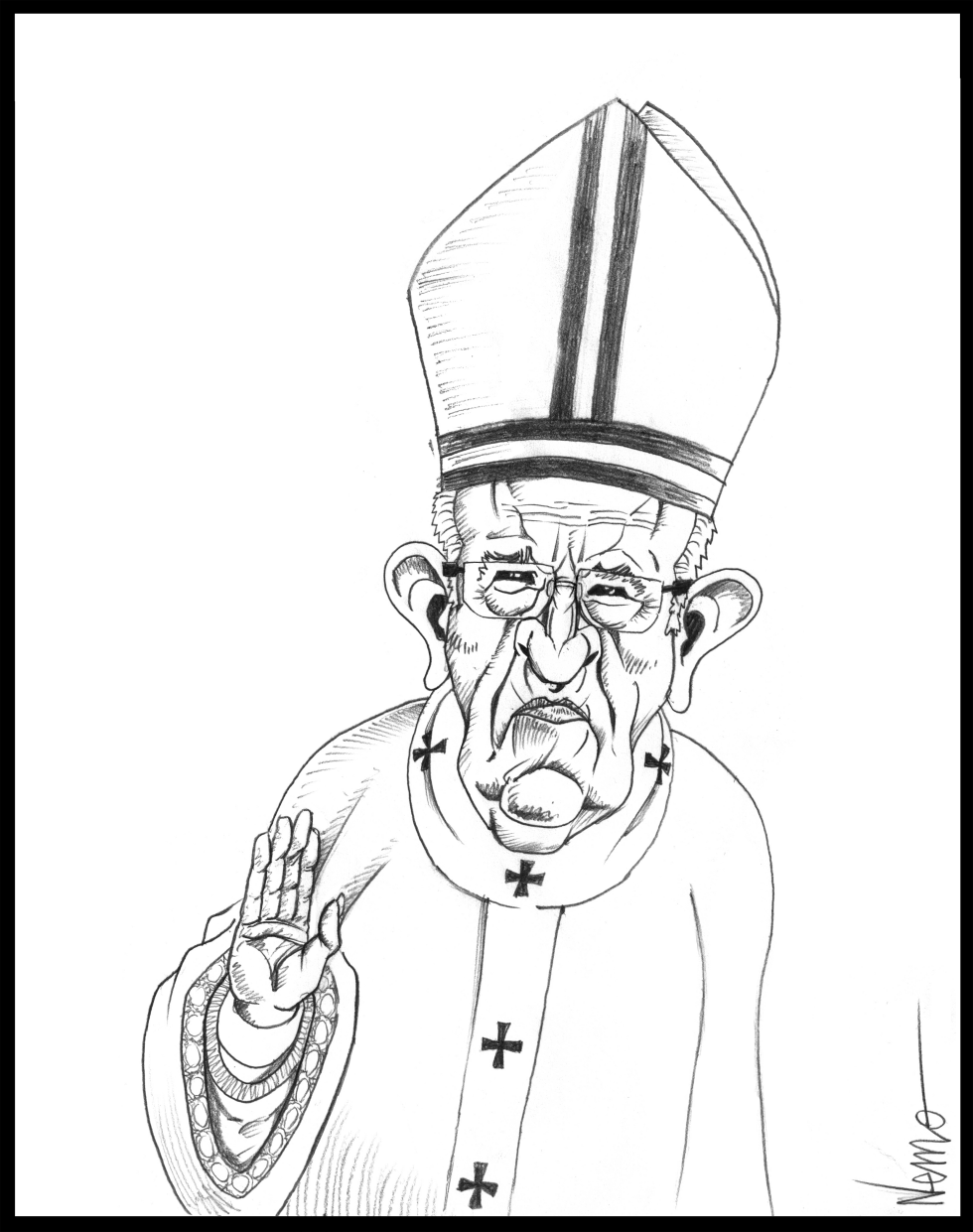 Grumpy Pope Francis