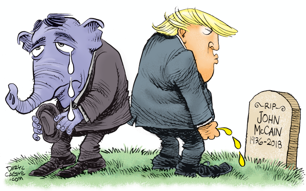 GOP and Trump on John McCain