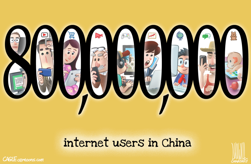  INTERNET USERS IN CHINA by Luojie