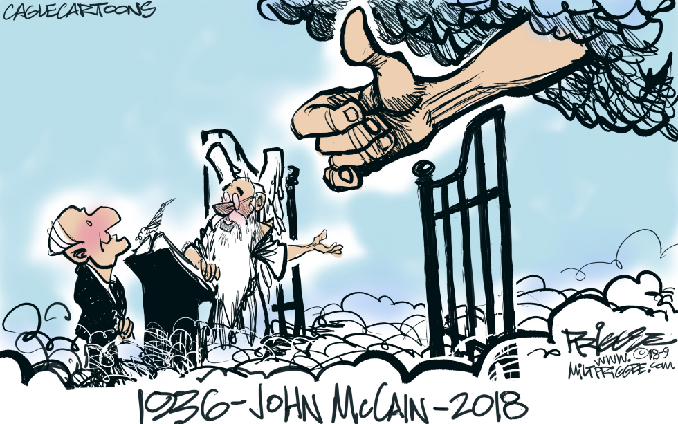  JOHN MCCAIN -RIP by Milt Priggee