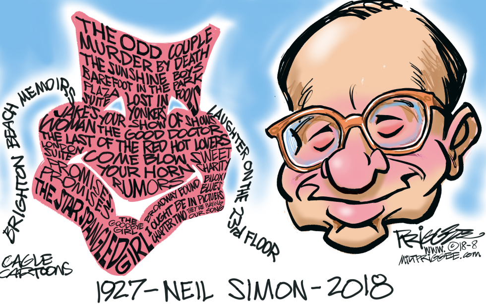  NEIL SIMON -RIP by Milt Priggee