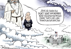 MCCAIN HALF MAST by Joe Heller