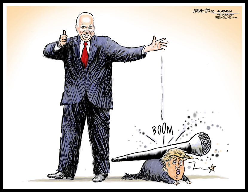 John McCain Mic Drop