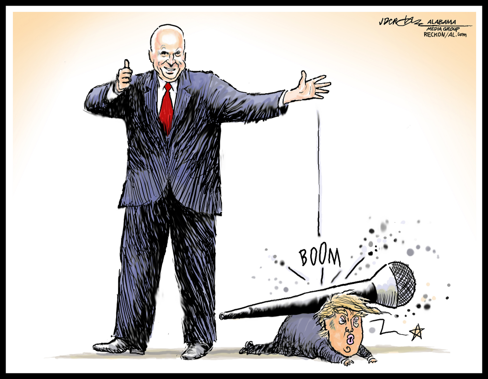 John McCain Mic Drop
