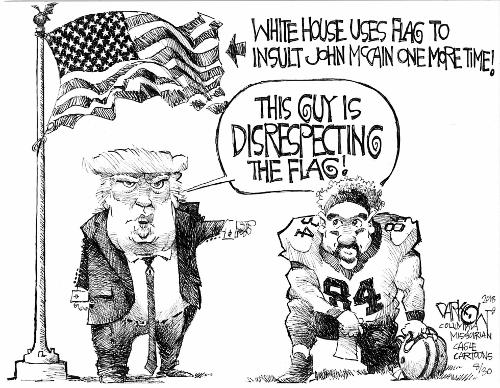 Disrespecting the flag