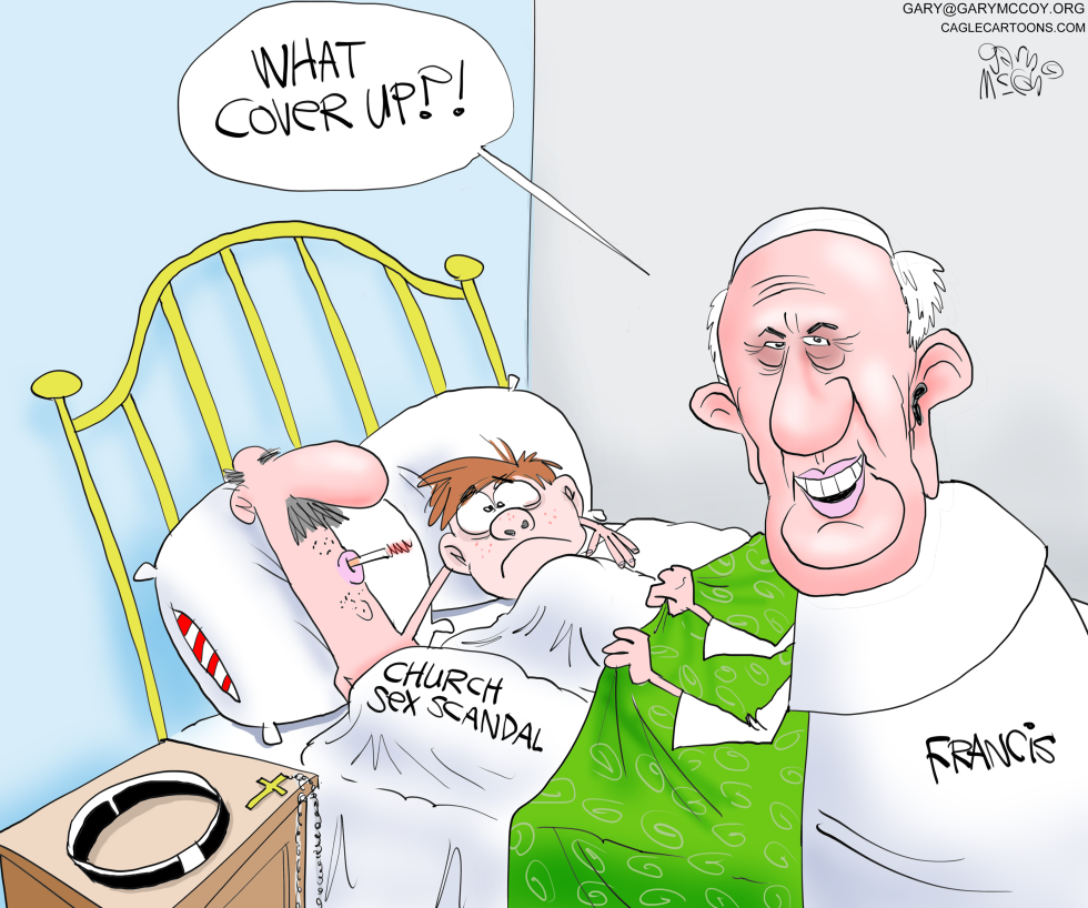 Pope Francis Caught in Bed with Church Sex Scandal Cover-Up