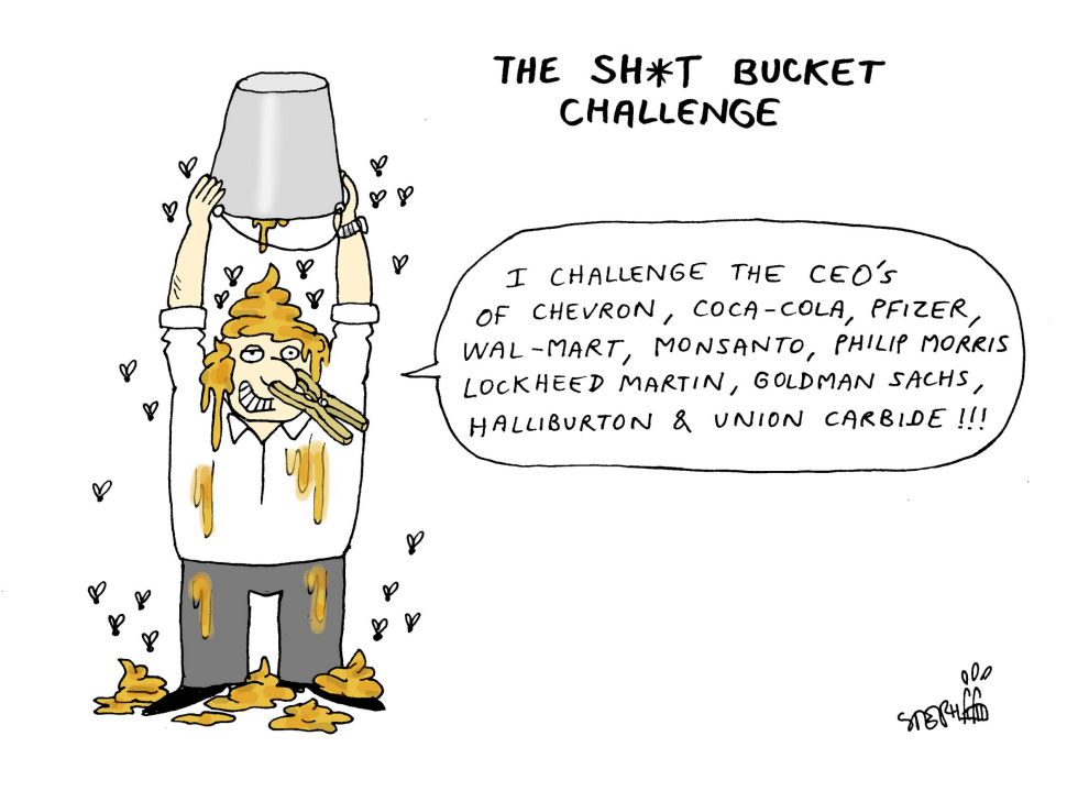 The shit bucket challenge