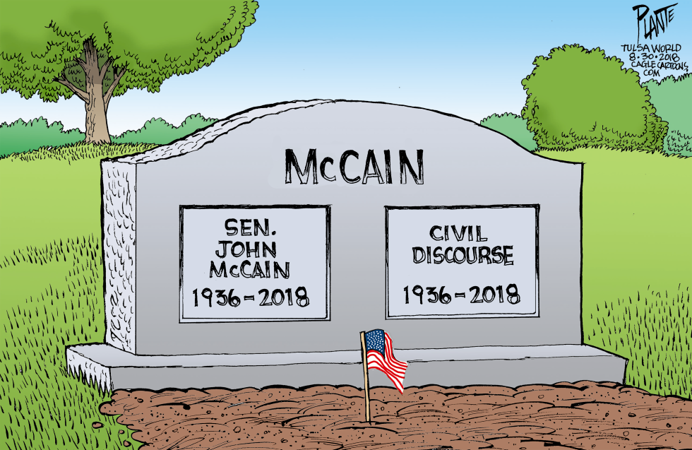 Senator McCain's headstone