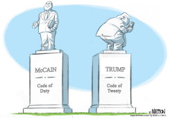 FITTING TRIBUTES TO MCCAIN AND TRUMP by R.J. Matson