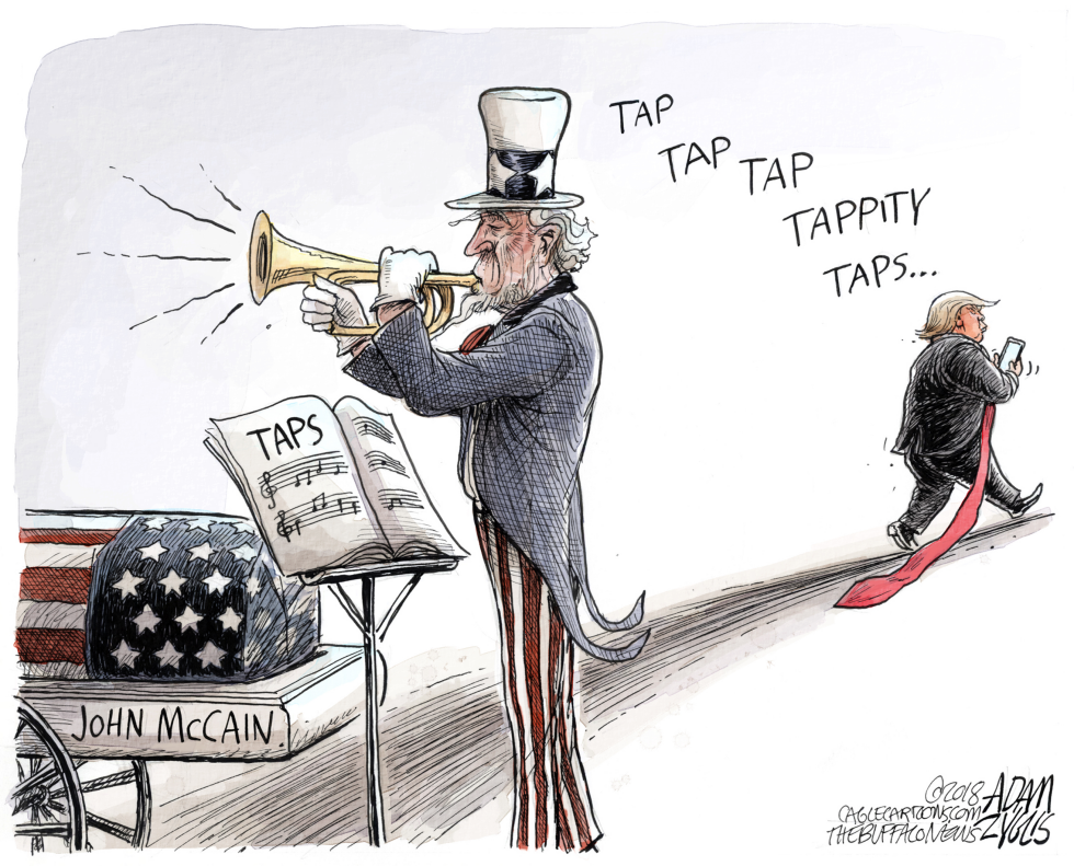 Taps Trump and McCain