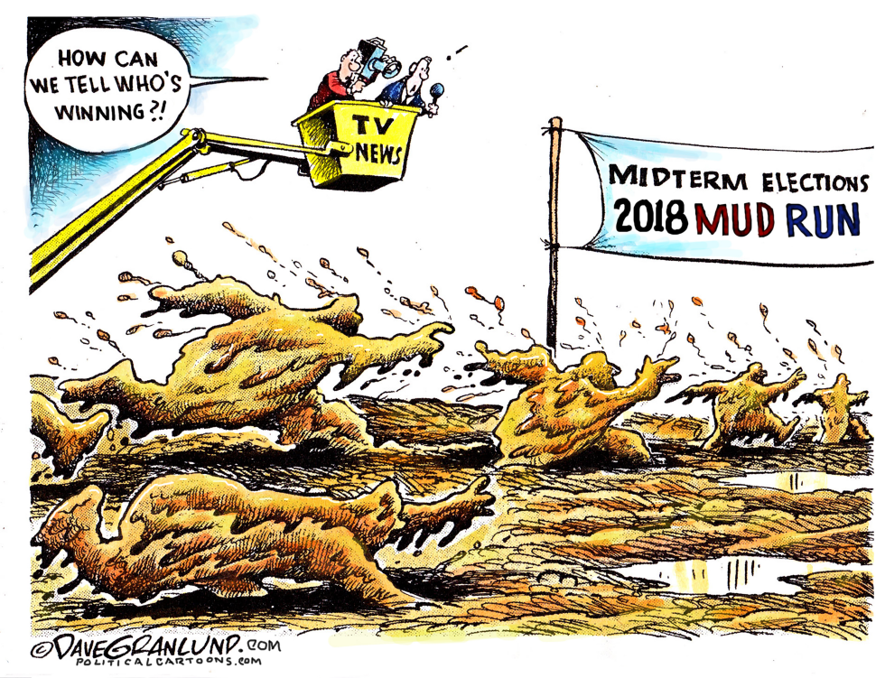  MIDTERM MUD RUN 2018 by Dave Granlund