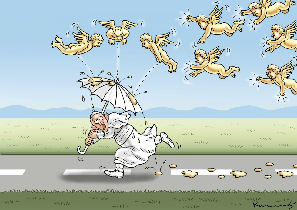 Angry at the Pope