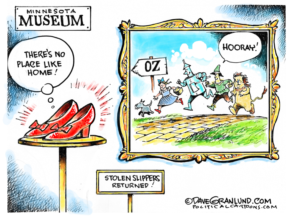 Stolen Ruby Slippers found