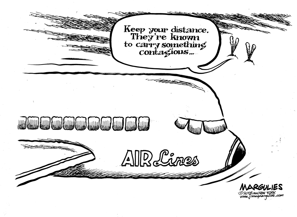 QuarantinedAir- liner and passenger illness