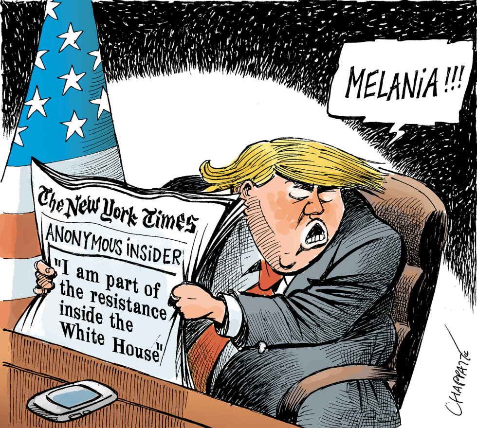  WHITE HOUSE, THE REBELLION FROM THE INSIDE by Patrick Chappatte